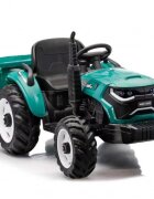 Nichiduta Tractor cu remorca Speed Track Greenacumulator 24V8Ah2 motoare x 200wroti EVAscaun din pielefaruri cu lumini ledsezut spatiostelecomanda 2.4Gdesign realistic