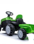 Nichiduta Tractor electric cu remorca pentru copii XXL Green Acumulator 6V4Ah Motor 22w Roti late si rezistente Remorca detasabila Pornire la buton Sarcina maxima admisa 25 kg