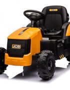 Nichiduta Tractor electric pentru copii JCB Yellow 70W cu telecomanda 2.4G si licenta suspensii si slow start