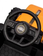 Nichiduta Tractor electric pentru copii JCB Yellow 70W cu telecomanda 2.4G si licenta suspensii si slow start