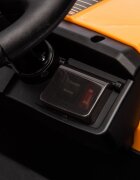 Nichiduta Tractor electric pentru copii JCB Yellow 70W cu telecomanda 2.4G si licenta suspensii si slow start
