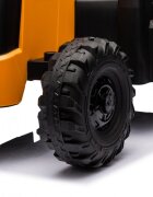 Nichiduta Tractor electric pentru copii JCB Yellow 70W cu telecomanda 2.4G si licenta suspensii si slow start