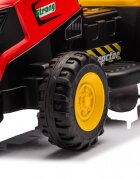 Nichiduta Tractor electric pentru copii Strong Power Red cu remorcatelecomanda 2.4Gacumulator 12V2 motoarex35w faruri cu lumini led functionaleslow startsuspensii2 motoare x 35w