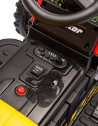 Nichiduta Tractor electric pentru copii Strong Power Red cu remorcatelecomanda 2.4Gacumulator 12V2 motoarex35w faruri cu lumini led functionaleslow startsuspensii2 motoare x 35w
