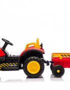 Nichiduta Tractor electric pentru copii Strong Power Red cu remorcatelecomanda 2.4Gacumulator 12V2 motoarex35w faruri cu lumini led functionaleslow startsuspensii2 motoare x 35w