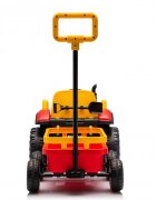 Nichiduta Tractor electric pentru copii Strong Power Red cu remorcatelecomanda 2.4Gacumulator 12V2 motoarex35w faruri cu lumini led functionaleslow startsuspensii2 motoare x 35w