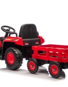 Nichiduta Tractor electric pentru copii Truck Rosu cu remorcatelecomanda 2.4G cu 3 vitezeacumulator 12V2 motoarex35wfaruri cu lumini led functionaleslow startsuspensii punte spate