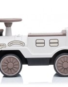 Nichiduta Trenulet fara pedale pentru copii Vintage Train White cu spatiu de depozitare sub scaun recomandat copiilor peste 2 ani