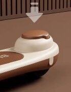Nichiduta Trotineta pentru copii pliabila cu Muzica si roti silentioase din PU cu lumini Led ghidon reglabil pe inaltime manere ergonomice elice rotativa dimensiune 59 x 30 x 73 cm Curry Bear