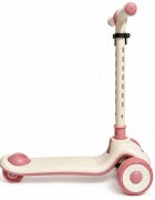 Nichiduta Trotineta pliabila pentru copii Rainbow Rider Pink cu functii muzicale si lumini LED ghidon reglabil manere ergonomice frana pe roata din spate dimensiune 60 x 84 cm