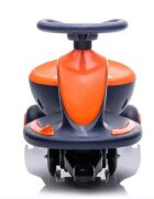 Nichiduta Vehicul electric tip PlasmaCar pentru copii design sportiv fara pedale volan ergonomic cu baterie reincarcabila de 6V4.5AH dimensiune 73 x 34.5 x 39 cm blue orange