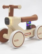 Nichiduta Vehicul fara pedale Ride-On pentru copii Happy Rider Beige cu sunete si lumini dimensiune 57 x 23 x 42cm inaltime pana la sezut 28 cm roti silentioase din spuma Eva