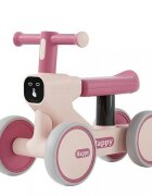 Nichiduta Vehicul fara pedale Ride-On pentru copii Happy Rider Pink cu sunete si lumini dimensiune 57 x 23 x 42cm inaltime pana la sezut 28 cm roti silentioase din spuma Eva