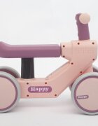 Nichiduta Vehicul fara pedale Ride-On pentru copii Happy Rider Pink cu sunete si lumini dimensiune 57 x 23 x 42cm inaltime pana la sezut 28 cm roti silentioase din spuma Eva
