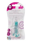 NIP Lant cu carlig de prindere pentru suzete 0+ luni albastru