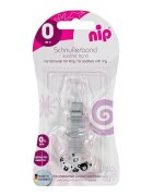 NIP Lant cu carlig de prindere pentru suzete 0+ luni gri