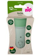 NIP Set 2 pahare pentru copii cu motive gravate laser din materiale naturale regenerabile fara BPA fara melamina lavabile in masina de spalat vase Made in Germany 12+ luni verde