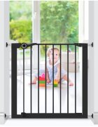NOMA Poarta de siguranta Easy Fit presiune 75-82 cm metal negru N94313