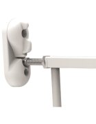 NOMA Poarta de siguranta extensibila 62 - 102 cm metal alb N93361
