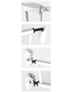 NOMA Poarta de siguranta extensibila 62 - 102 cm metal negru N93330