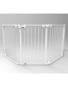 NOMA Tarc de siguranta modular cu 3 panour metal alb N94054