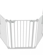 NOMA Tarc de siguranta modular cu 3 panour metal alb N94054