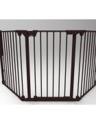 NOMA Tarc de siguranta modular cu 3 panouri metal negru N93491