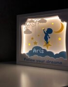Noorhandmadeatelier Tablou luminos Baietel 011