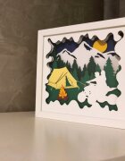 Noorhandmadeatelier Tablou luminos Calatorii 016