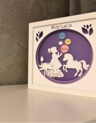 Noorhandmadeatelier Tablou luminos Fetita 012