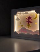 Noorhandmadeatelier Tablou luminos Fetita 015