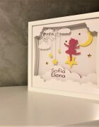 Noorhandmadeatelier Tablou luminos Fetita 015