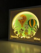 Noorhandmadeatelier Tablou luminos Fetita 028