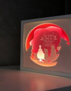 Noorhandmadeatelier Tablou luminos Frati 007 Craciun