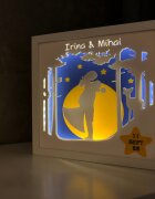 Noorhandmadeatelier Tablou luminos Indragostiti 001