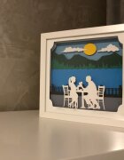 Noorhandmadeatelier Tablou luminos Indragostiti 025