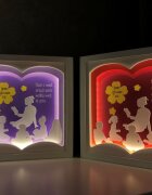 Noorhandmadeatelier Tablou luminos InvatatoareEducatoare 006