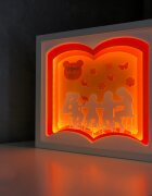 Noorhandmadeatelier Tablou luminos InvatatoareEducatoare 007