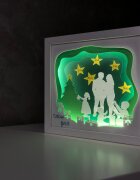 Noorhandmadeatelier Tablou luminos Parinti si copii 032 Craciun