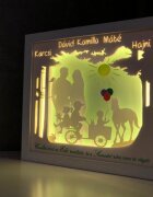 Noorhandmadeatelier Tablou luminos Parinti si copii 037