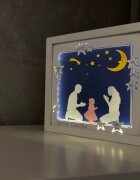 Noorhandmadeatelier Tablou luminos Parinti si copii 048