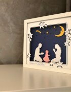 Noorhandmadeatelier Tablou luminos Parinti si copii 048