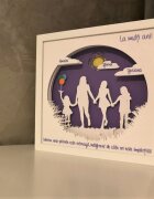 Noorhandmadeatelier Tablou luminos Parinti si copii 059