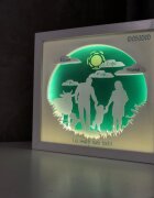 Noorhandmadeatelier Tablou luminos Parinti si copii 064