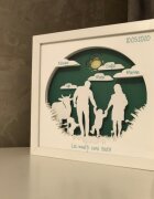 Noorhandmadeatelier Tablou luminos Parinti si copii 064