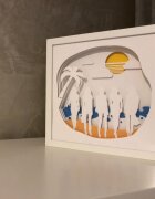 Noorhandmadeatelier Tablou luminos Plaja 001