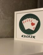 Noorhandmadeatelier Tablou luminos Poker 001