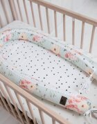 Nor Pufos Baby nest cu 2 fete din bumbac Fiore Sleepee