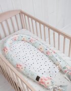 Nor Pufos Baby nest cu 2 fete din bumbac Fiore Sleepee