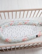 Nor Pufos Baby nest cu 2 fete din bumbac Fiore Sleepee
